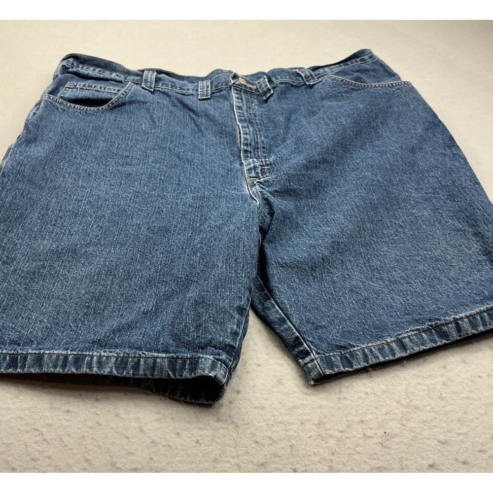 Wrangler Vintage Carpenter Denim Shorts Hammer Loop Blue Mens 44 Workwear